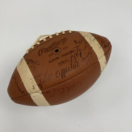 1970 Kansas City Chiefs Team Signed Vintage Rawlings Football