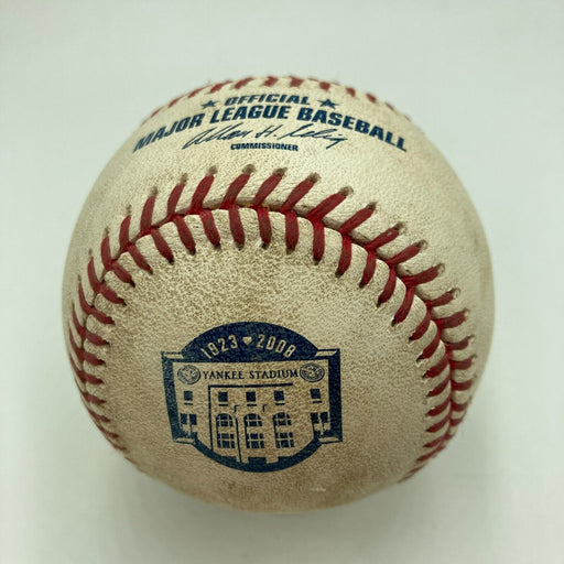 Final Game At Old Yankee Stadium Game Used Baseball 9-21-2008 Steiner & MLB