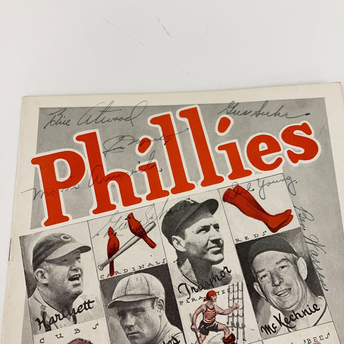 1939 Philadelphia Phillies Team Signed Official Scorecard w/22 Signatures JSA