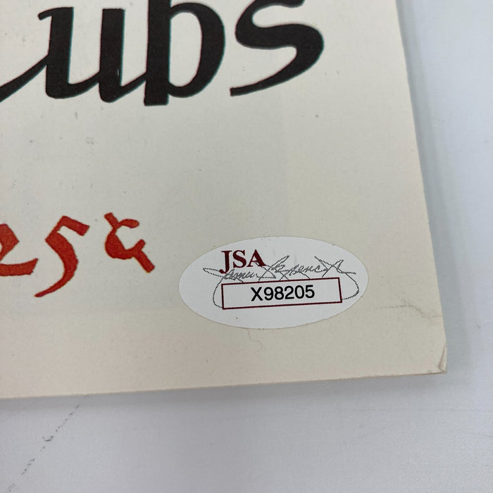 Joe Dimaggio Signed 1938 World Series Program New York Yankees JSA COA