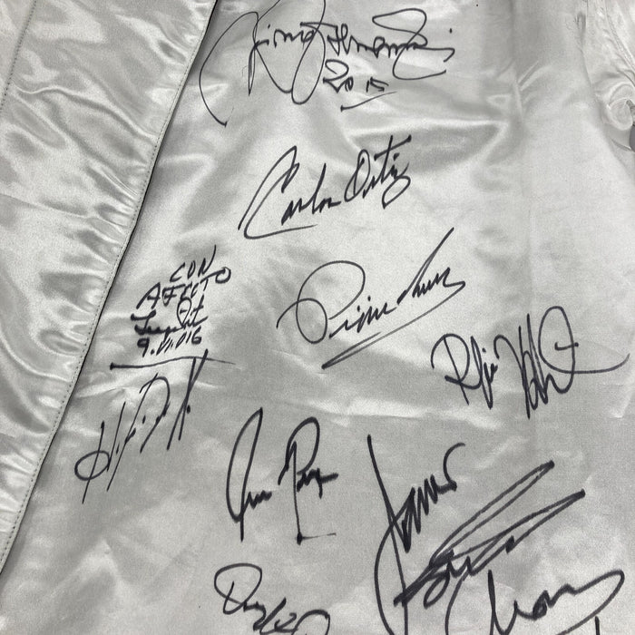 Boxing Hall Of Fame Legends Signed Everlast Boxing Robe 40+ Signatures JSA COA