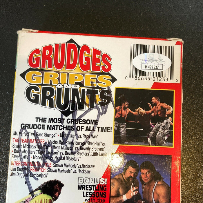 The Bushwhackers Luke Bushwhacker & Butch Bushwhacker Signed VHS Movie JSA COA