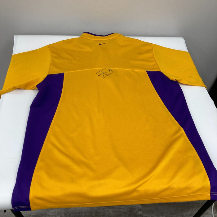 Kobe Bryant 2001-02 Los Angeles Lakers NBA Champs Team Signed Jersey PSA DNA COA