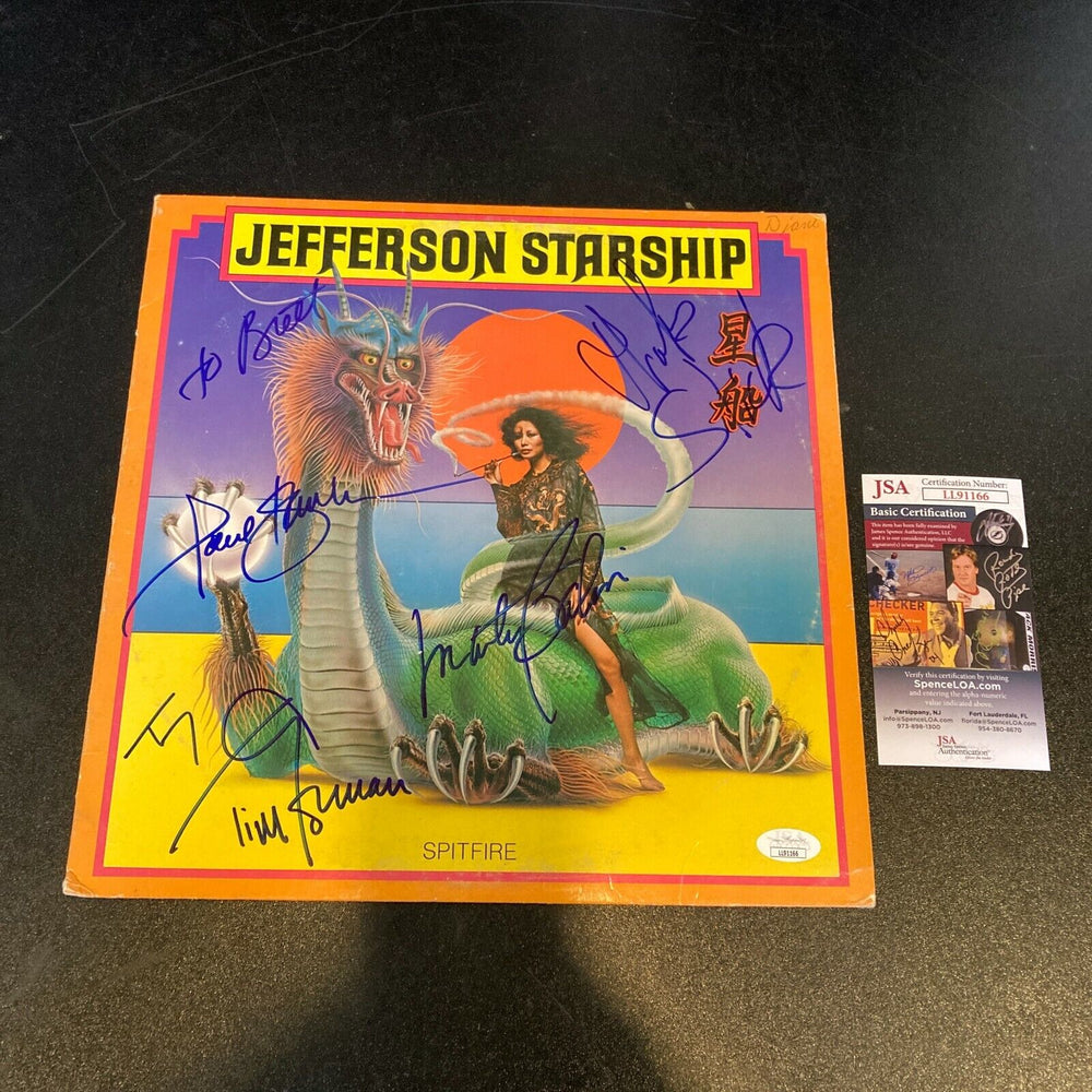 Jefferson Starship Band Signed Autographed Album With 4 Signatures JSA COA