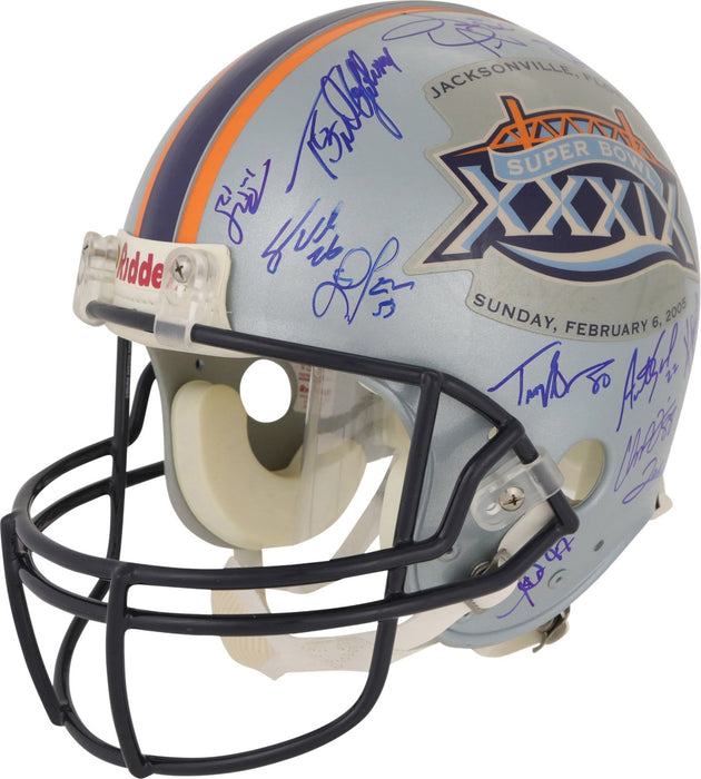 2004 New England Patriots Super Bowl Champs Team Signed Helmet Tom Brady PSA DNA
