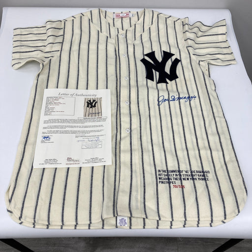 Joe Dimaggio Signed 1941 New York Yankees Mitchell & Ness Jersey MINT Auto JSA