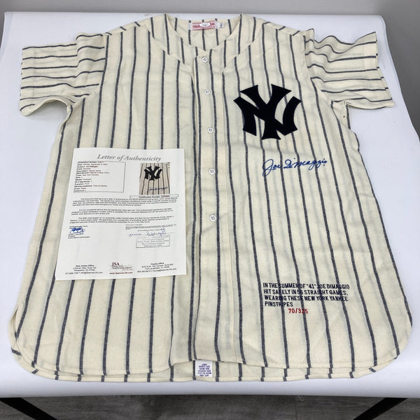 Joe Dimaggio Signed 1941 New York Yankees Mitchell & Ness Jersey MINT Auto JSA