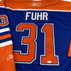 Grant Fuhr Signed Authentic Edmonton Oilers Jersey Reebok JSA COA