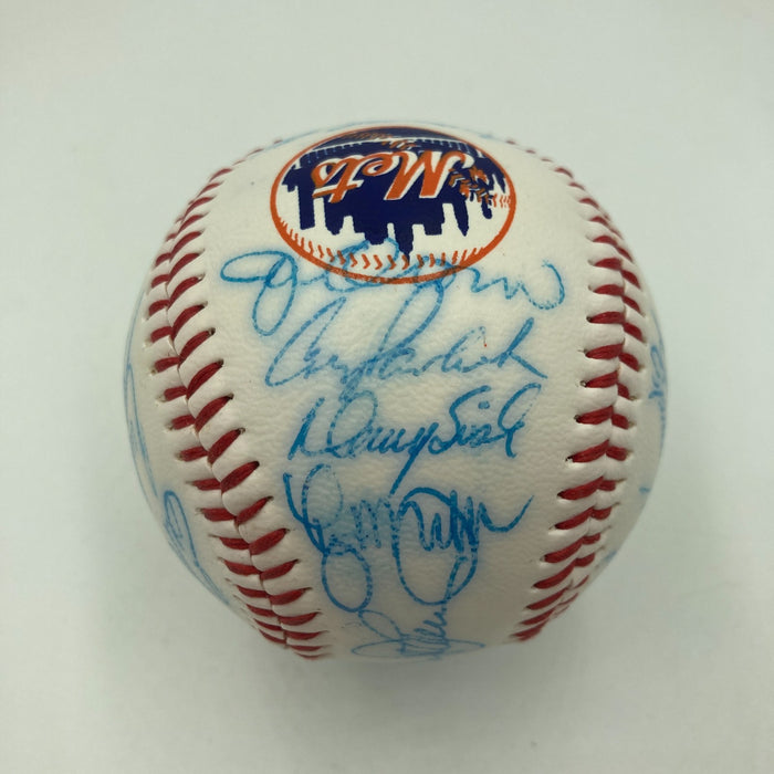 Vintage 1986 New York Mets World Series Champs Team Signed Baseball JSA COA