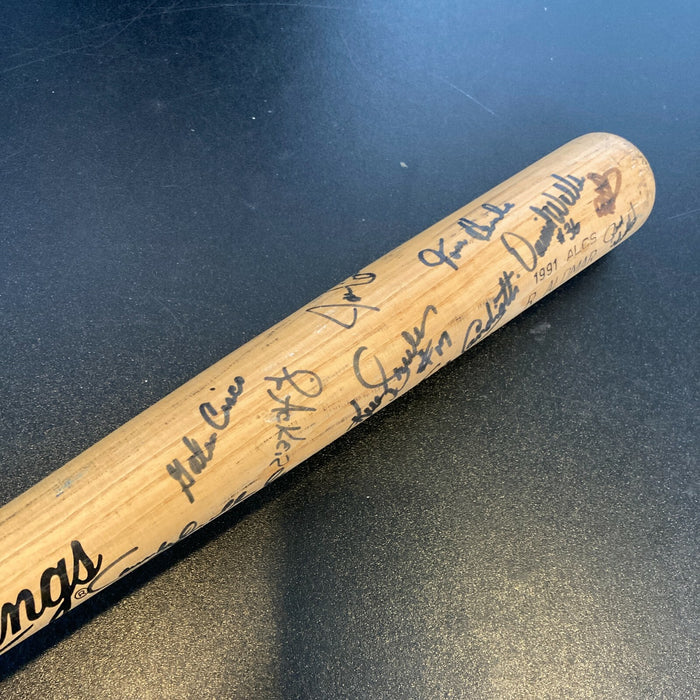 1991 Toronto Blue Jays Team Signed Roberto Alomar Playoffs Game Used Bat Beckett