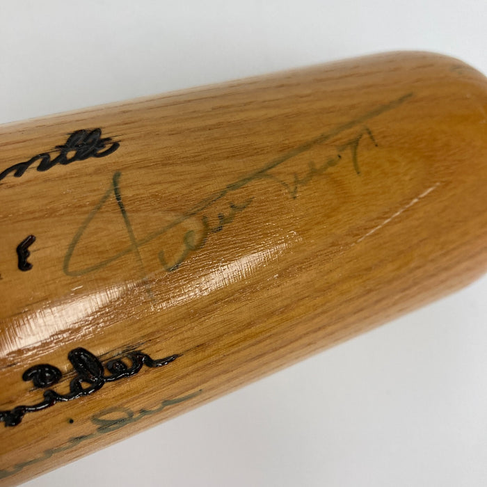 Mickey Mantle Willie Mays & Duke Snider Signed Baseball Bat JSA COA