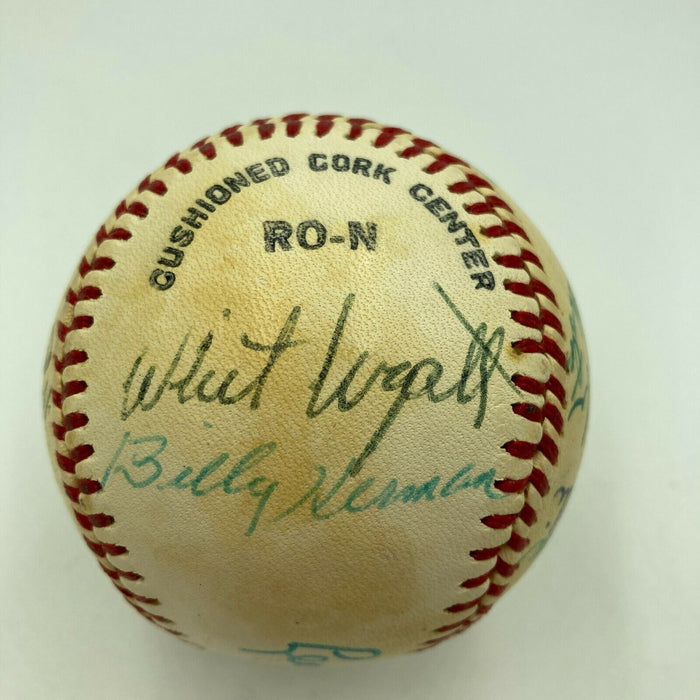 1940's Brooklyn Dodgers Legends Signed Baseball Leo Durocher Pee Wee Reese PSA