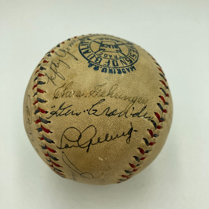 Babe Ruth & Lou Gehrig 1933 First All Star Game Signed Baseball JSA COA