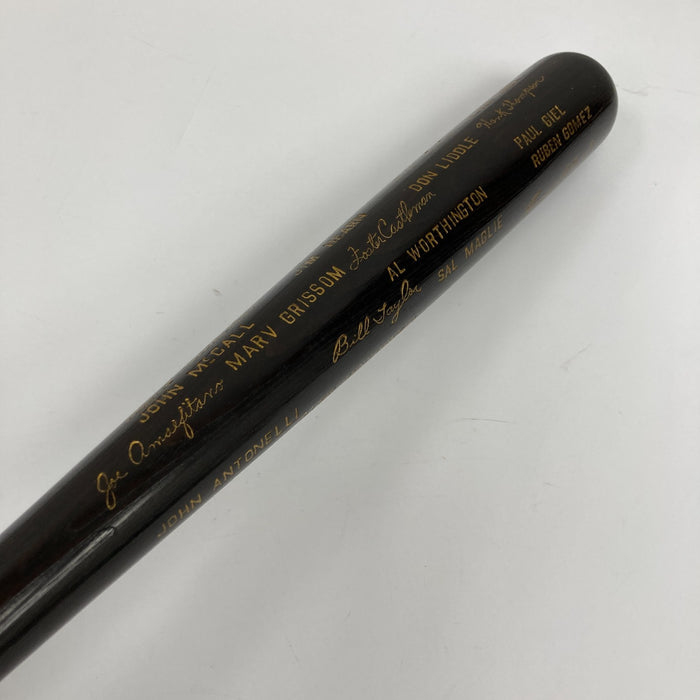 Willie Mays Signed 1954 World Series Presentation Baseball Bat JSA COA RARE