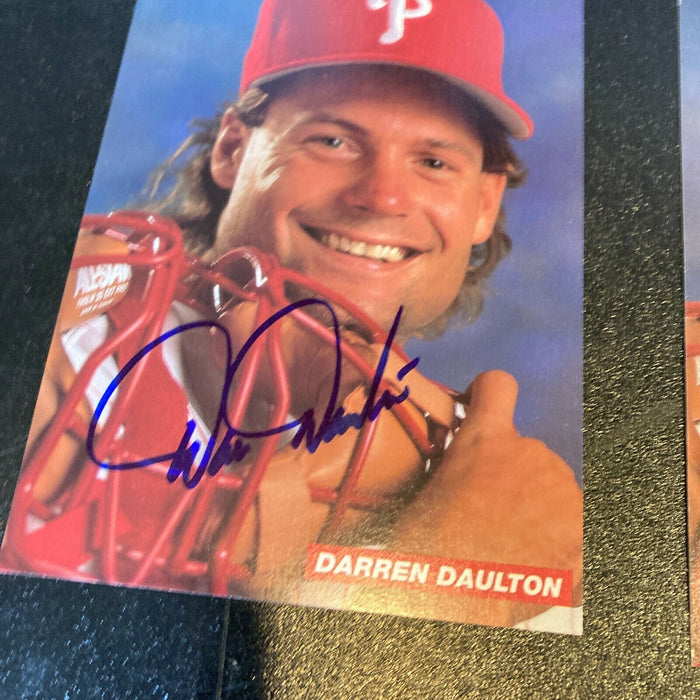 Lot Of (4) Darren Daulton Signed Autographed Phillies Photos