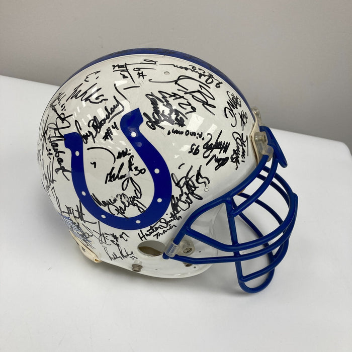 1995 Indianapolis Colts Team Signed Authentic Game Issued Helmet JSA COA
