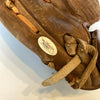 Hank Aaron Twice Signed Vintage 1960's Game Model Baseball Glove JSA COA