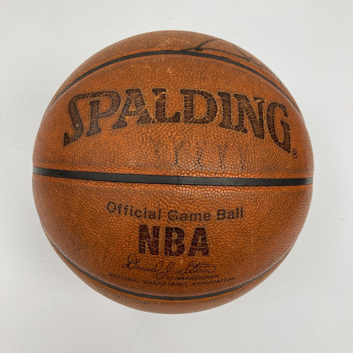 Scottie Pippen Signed Spalding NBA Game Used Chicago Bulls Basketball JSA COA