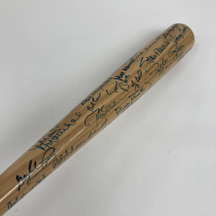 Mickey Mantle Ted Williams Willie Mays Hank Aaron HOF Multi Signed Bat JSA COA