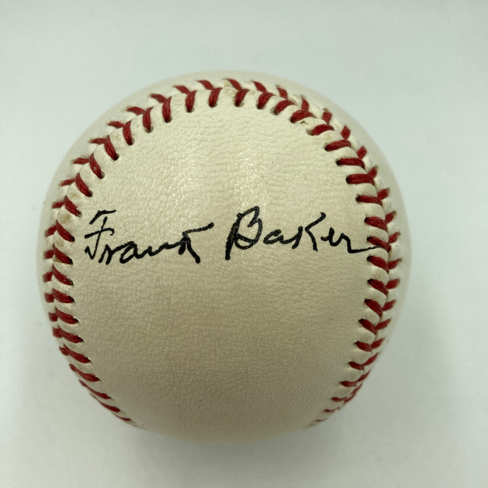 The Finest Frank "Home Run" Baker Single Signed Baseball JSA COA