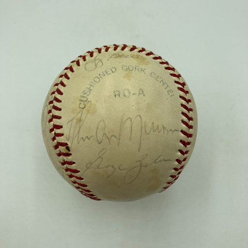 1977-1978 Yankees World Series Champs Team Signed Baseball Thurman Munson JSA