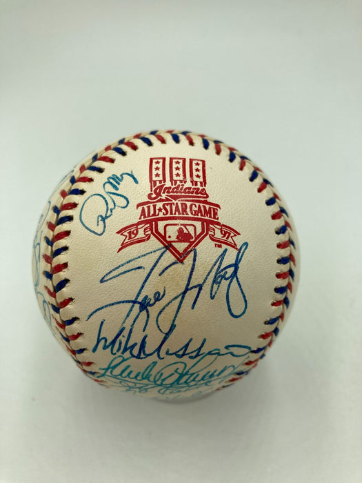 1997 All Star Game Team Signed Baseball Ken Griffey Jr. Mark Mcgwire 30 Sigs JSA
