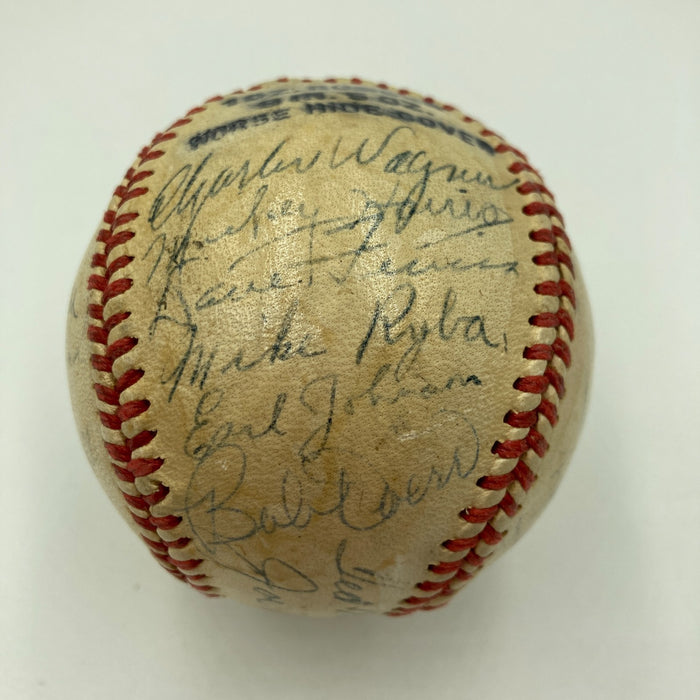 1946 Boston Red Sox AL Champs Team Signed Baseball Ted Williams JSA COA