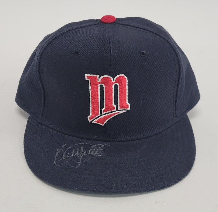 Kirby Puckett Signed Authentic Minnesota Twins Game Model Hat JSA COA