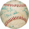 Stan Musial Dizzy Dean Frankie Frisch Medwick Cardinals HOF Signed Baseball PSA