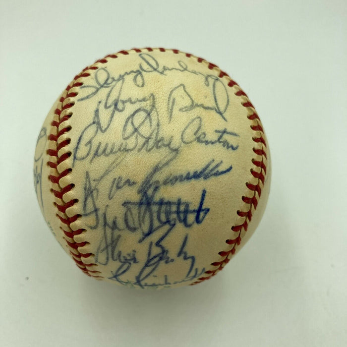 George Brett Rookie 1973 Kansas City Royals Team Signed AL Cronin Baseball JSA