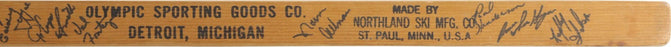 1964-65 Detroit Red Wings Team Signed Gordie Howe Game Issued Hockey Stick JSA