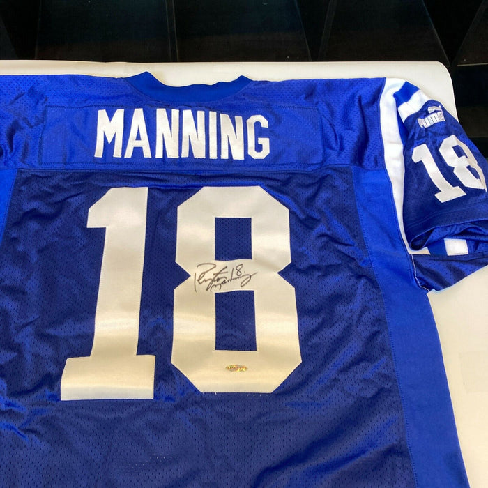 Peyton Manning Signed Indianapolis Colts Game Model Jersey UDA Upper Deck COA