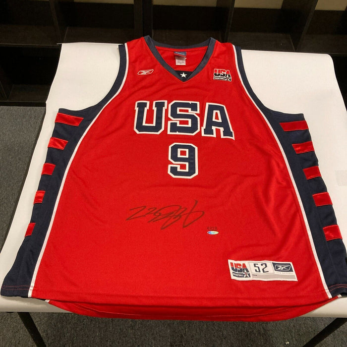 Lebron James Signed Authentic 2004 Team USA Olympics Jersey Upper Deck UDA COA