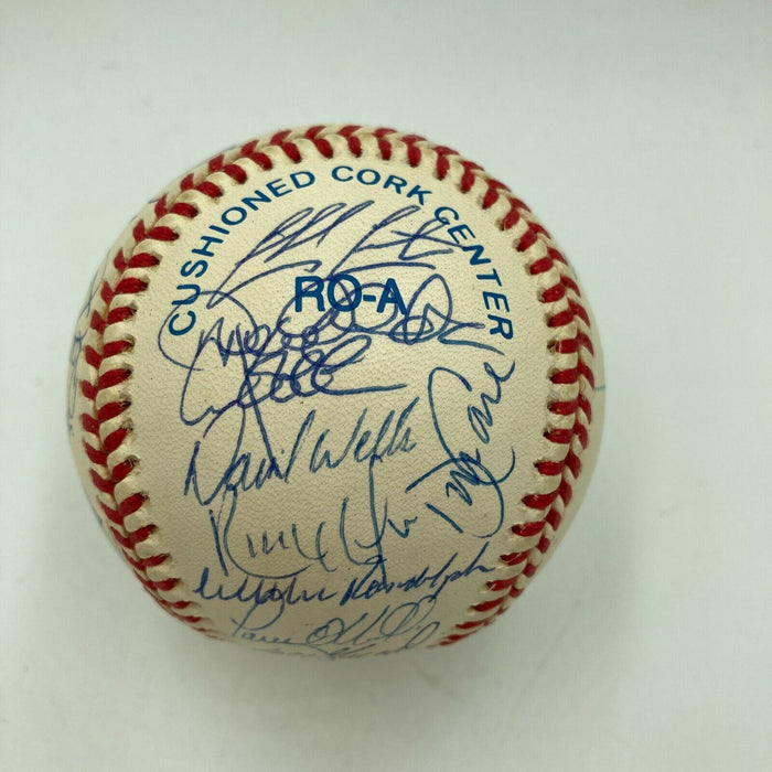 1998 New York Yankees World Series Champs Team Signed Baseball Derek Jeter JSA