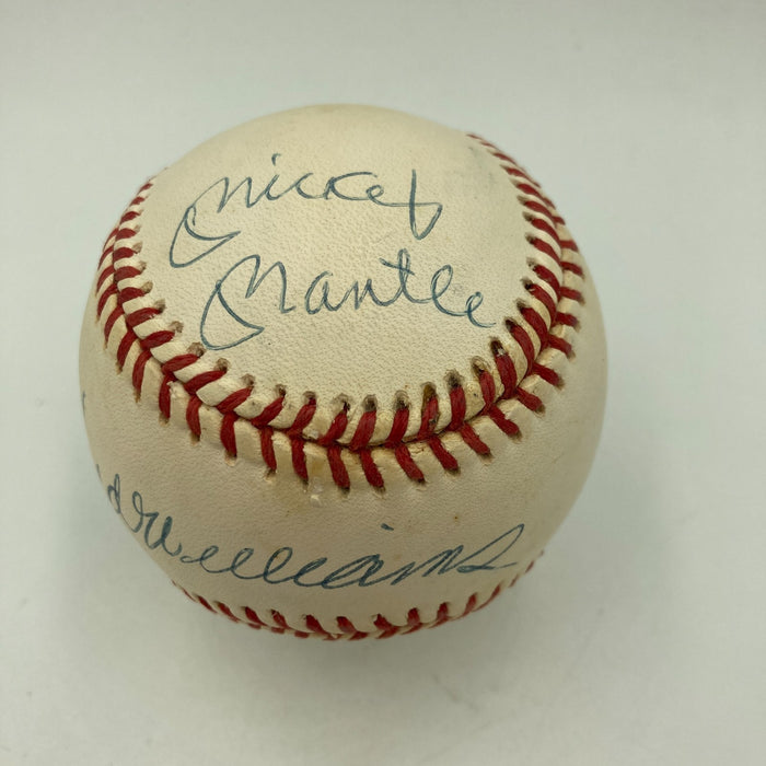 Mickey Mantle Ted Williams Carl Yastrzemski Triple Crown Signed Baseball UDA COA