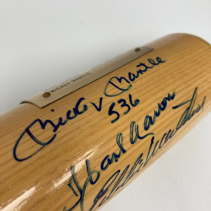 500 Home Run Club Signed Bat Mickey Mantle Ted Williams Willie Mays JSA COA