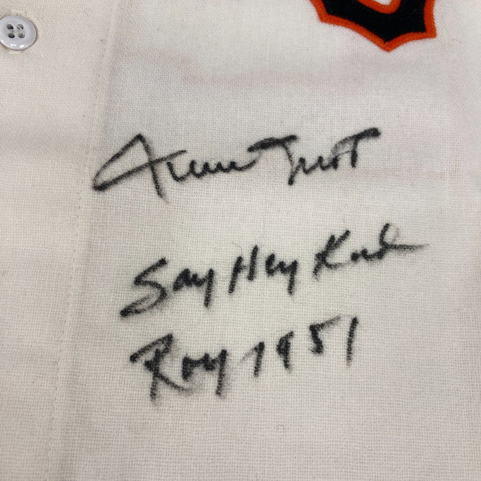 Willie Mays "Say Hey Kid, ROY 1951" Signed Inscribed Authentic Giants Jersey JSA