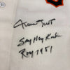 Willie Mays "Say Hey Kid, ROY 1951" Signed Inscribed Authentic Giants Jersey JSA
