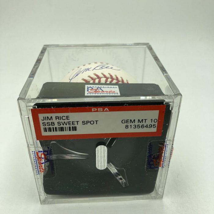 Jim Rice Signed Major League Baseball PSA DNA Graded 10 GEM MINT