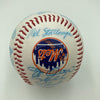 Vintage 1986 New York Mets World Series Champs Team Signed Baseball JSA COA