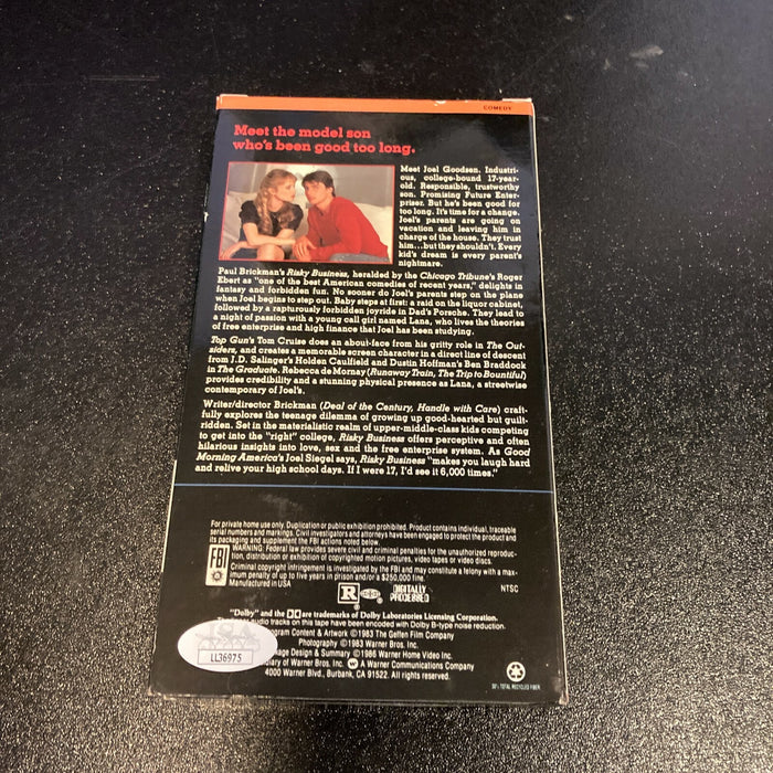 Joe Pantoliano Signed Risky Business VHS Movie With JSA COA