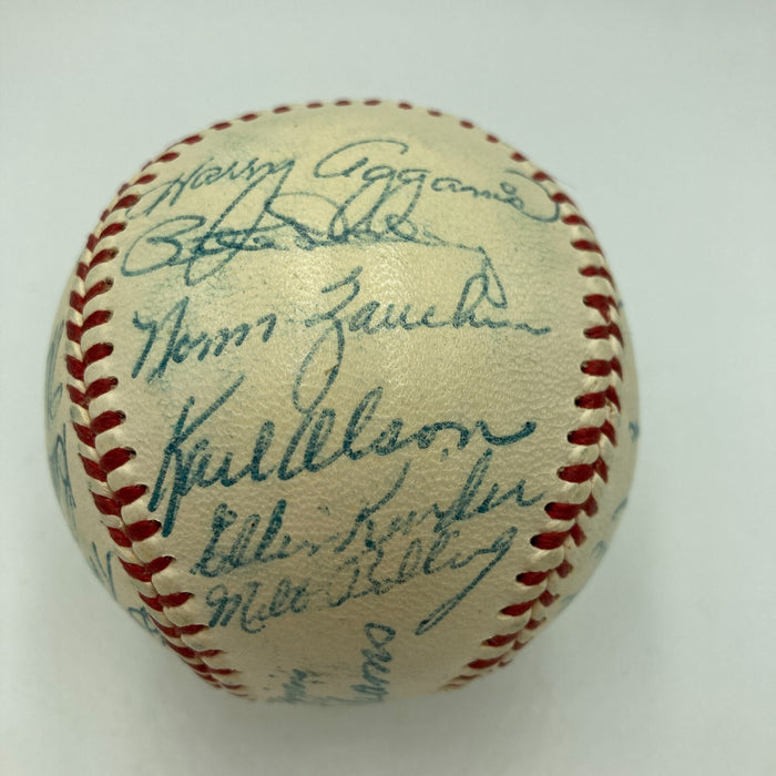 1955 Boston Red Sox Team Signed American League Baseball JSA COA