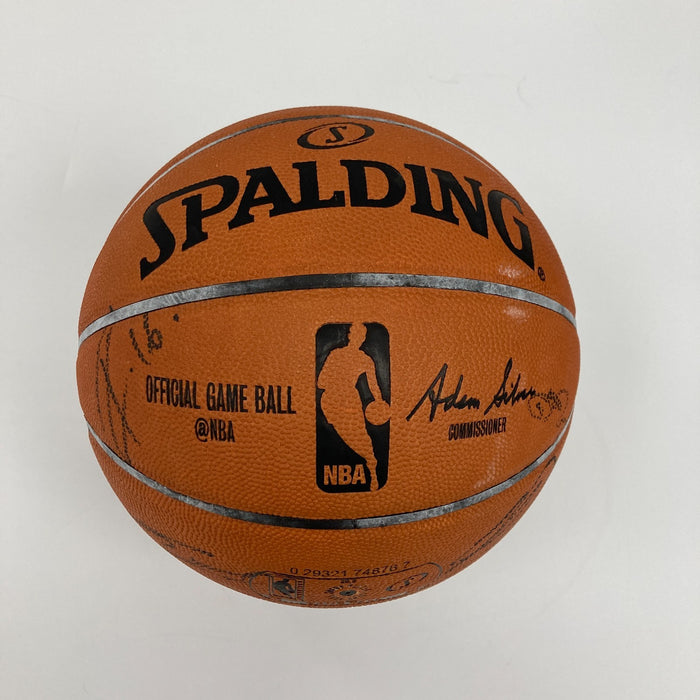 San Antonio Spurs Team Signed Game Used Basketball Tony Parker Ginobili Leonard