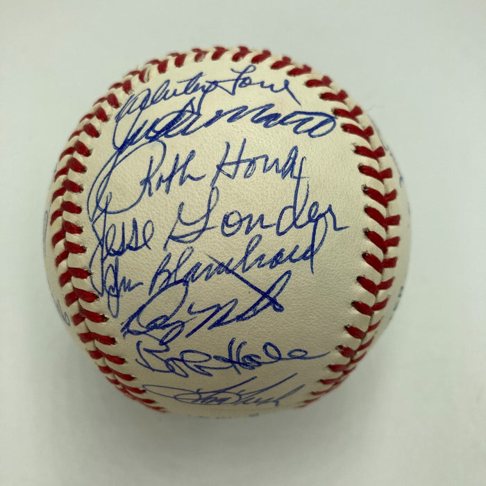 1961 New York Yankees World Series Champs Team Signed Baseball Mickey Mantle JSA