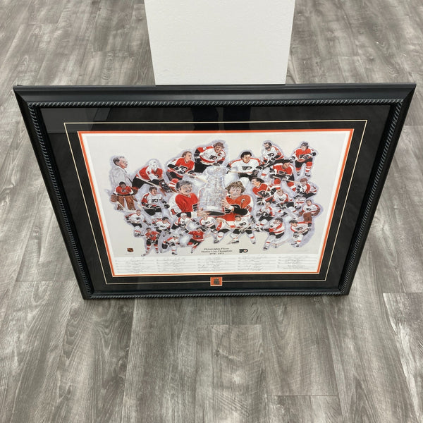1974-75 Philadelphia Flyers Stanley Cup Champs Team Signed 20x23 Photo JSA COA