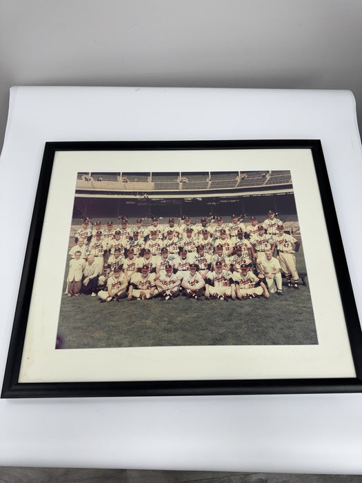1957 Milwaukee Braves World Series Champs Team Signed 16x20 Photo JSA COA