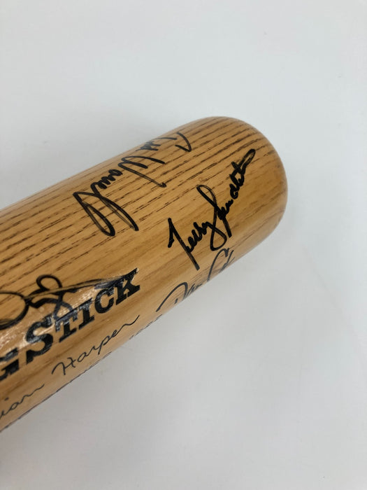 1985 St Louis Cardinals NL Champs Team Signed World Series Baseball Bat Beckett