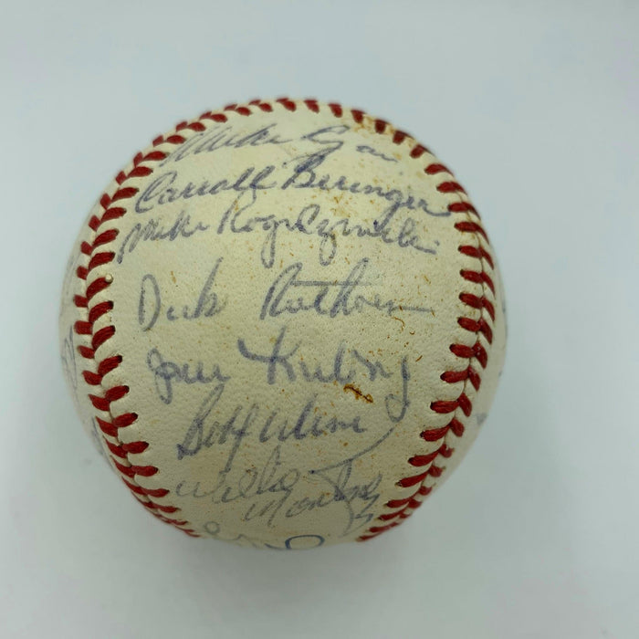 Mike Schmidt Rookie Season 1973 Philadelphia Phillies Team Signed Baseball JSA