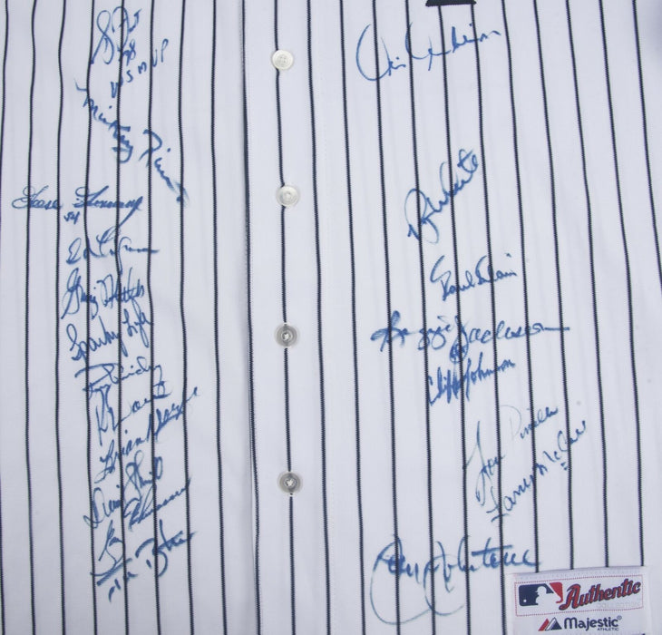 1978 New York Yankees World Series Champs Team Signed Jersey With Steiner COA