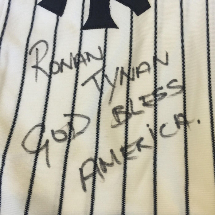 Ronan Tynan God Bless America Signed NY Yankees Jersey September 11 PSA DNA